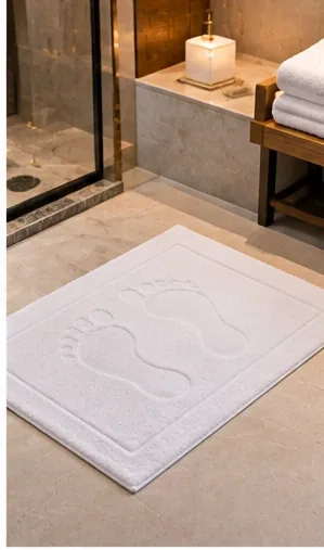 Otel Ayak İzli Havlu 50x70 cm 300 gr Ring İplik %100 Pamuk ürün görseli