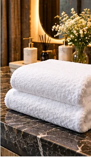 Otel Banyo Havlusu 90x150 cm 600 gr Ring İplik %100 Pamuk ürün görseli